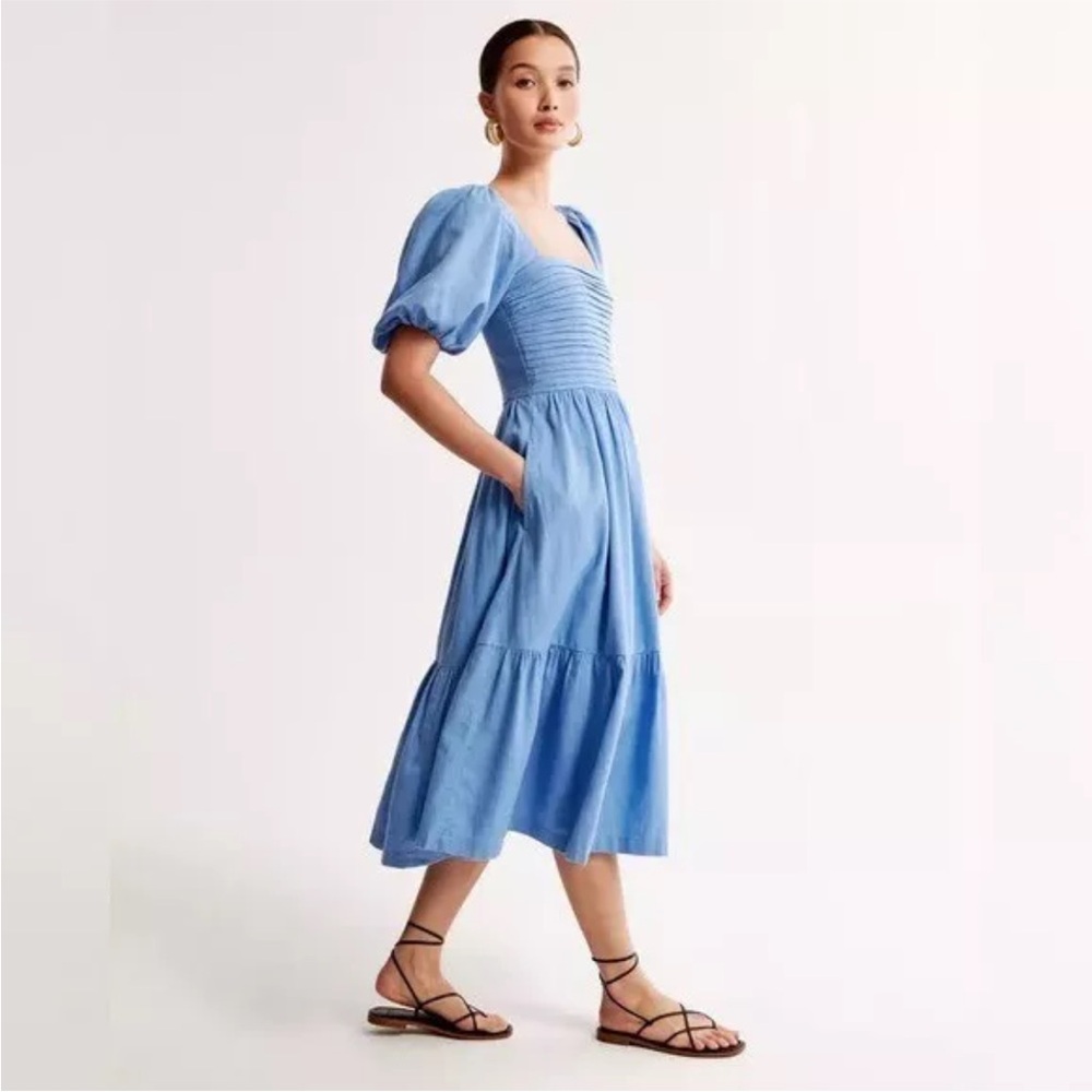 Abercrombie Linen Blend Emerson Dress
